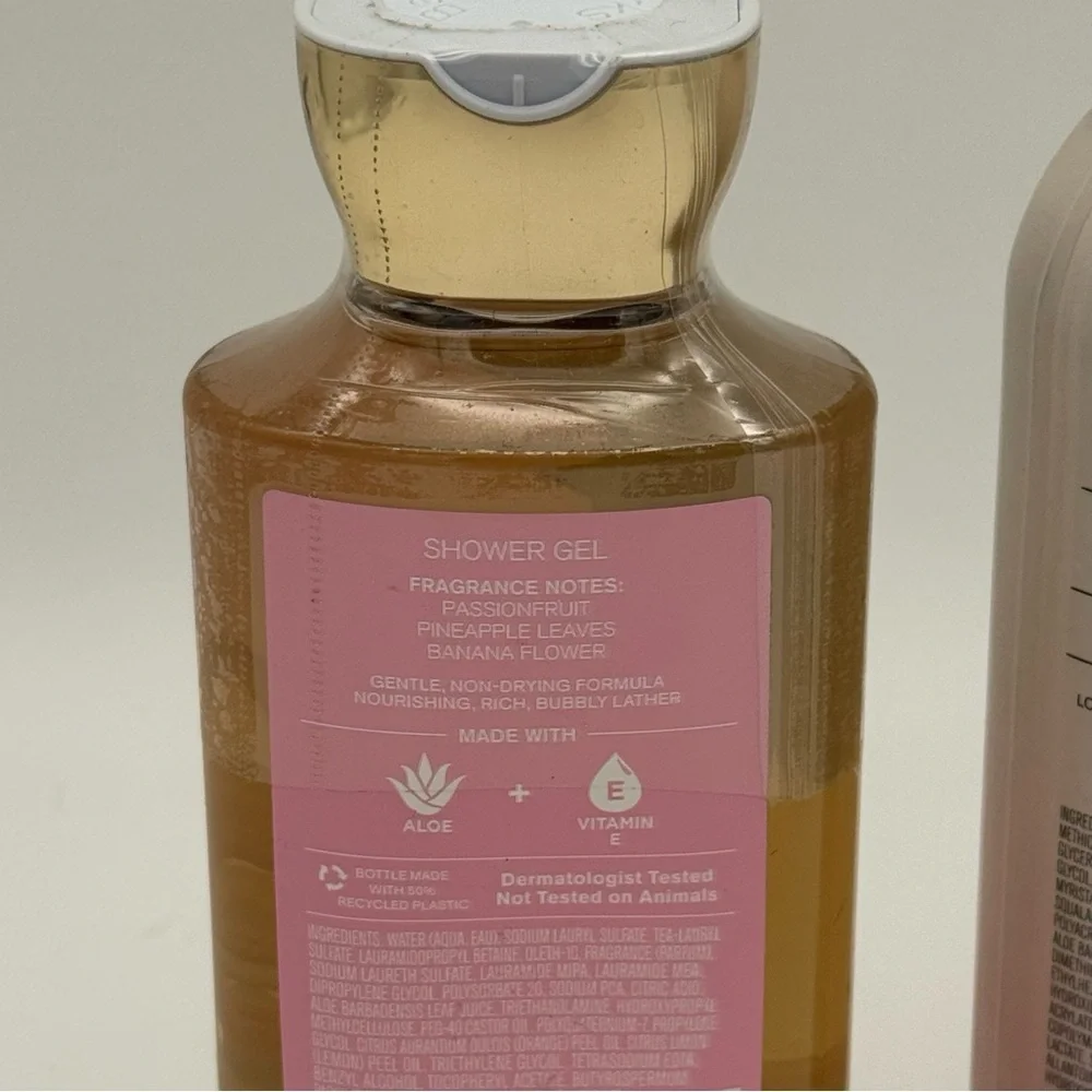 Bath & Body Works Bahamas Passionfruit & Banana Flower Body Care Gift Set NWT - Picture 5 of 5